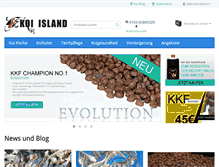 Tablet Screenshot of koi-island.de